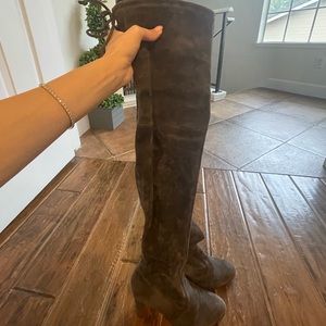 Gray Stuart Weitzman Over the Knee Boots!
